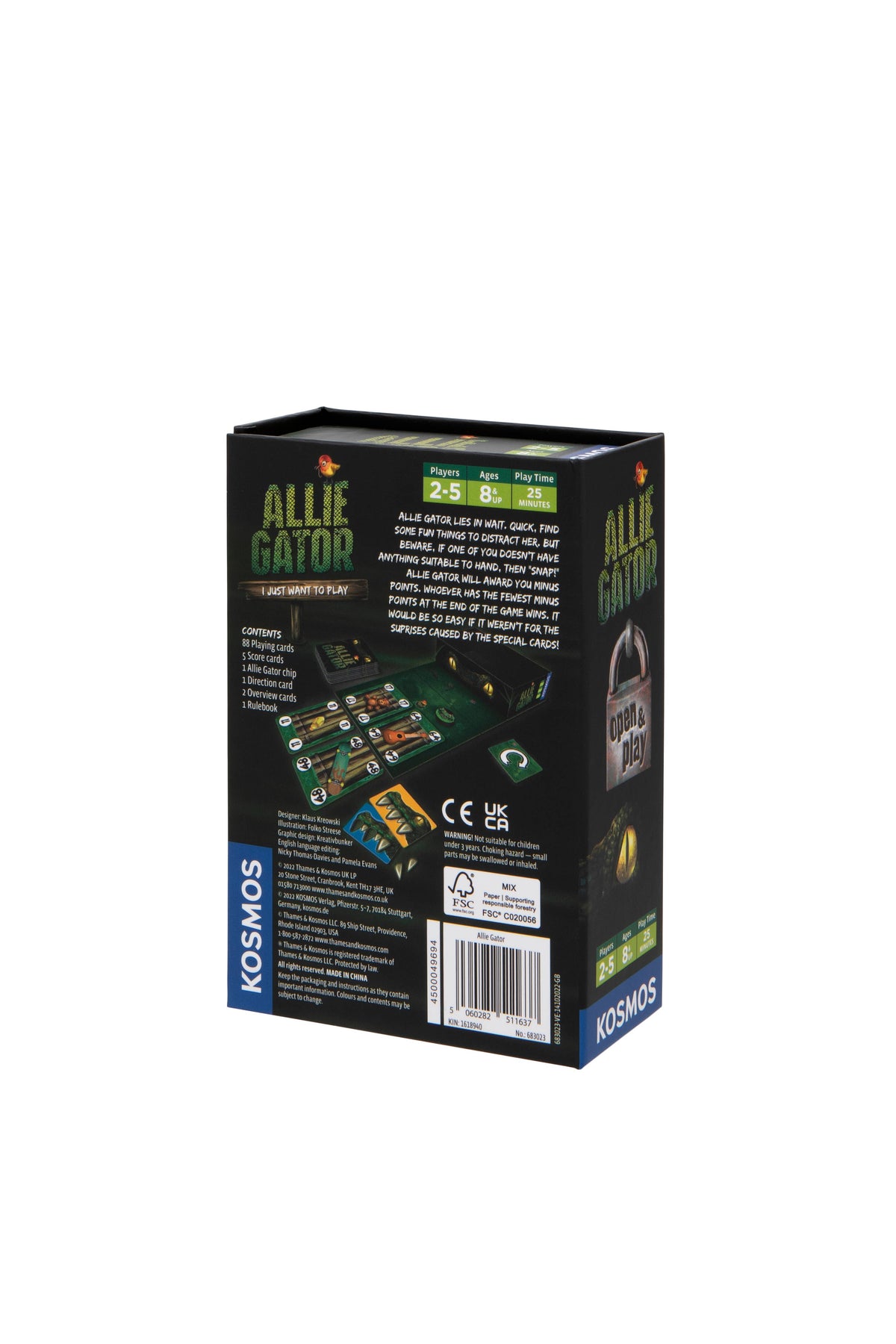 Open and Play: Allie Gator - Board Game