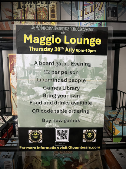 Gloombears Takeover Ticket - Maggio Lounge 6pm-10pm - *non refundable*