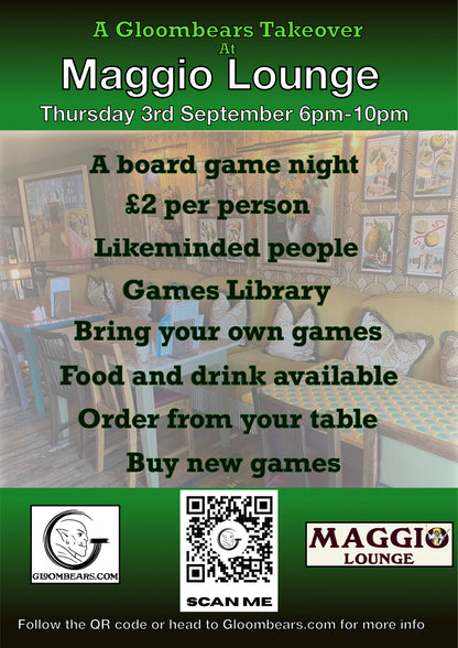 Gloombears Takeover Ticket - Maggio Lounge 6pm-10pm - *non refundable*